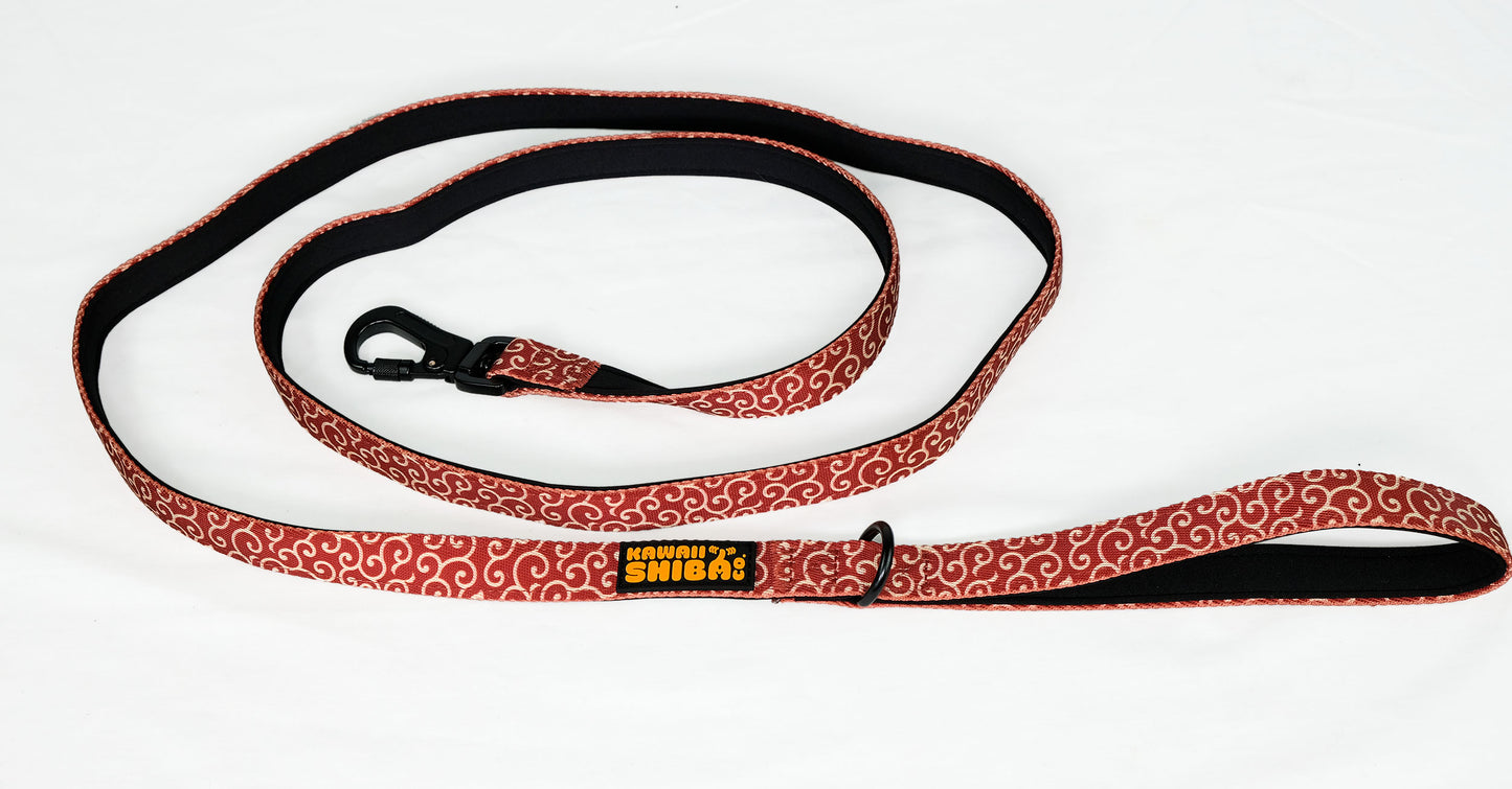 Kawaii Shiba Co. Karakusa Neoprene-Lined Secure Leash