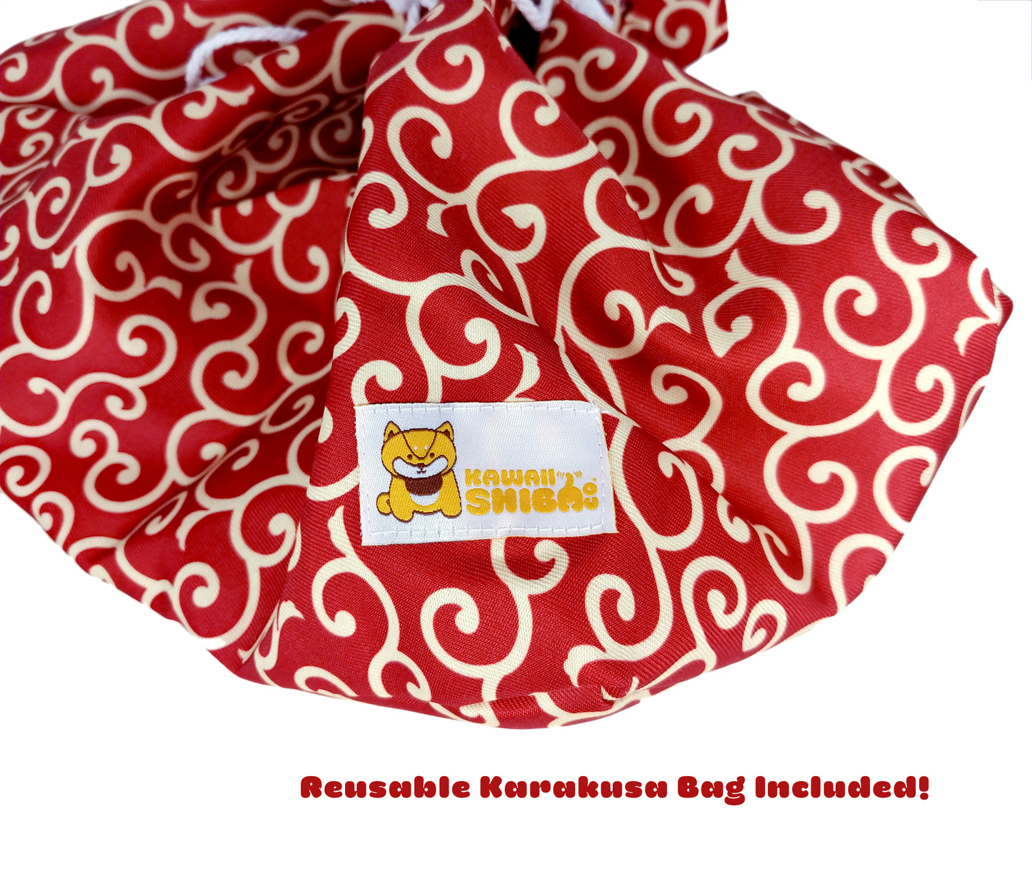 Kawaii Shiba Co. Fabric Reusable Drawstring Bag/Gift Bag