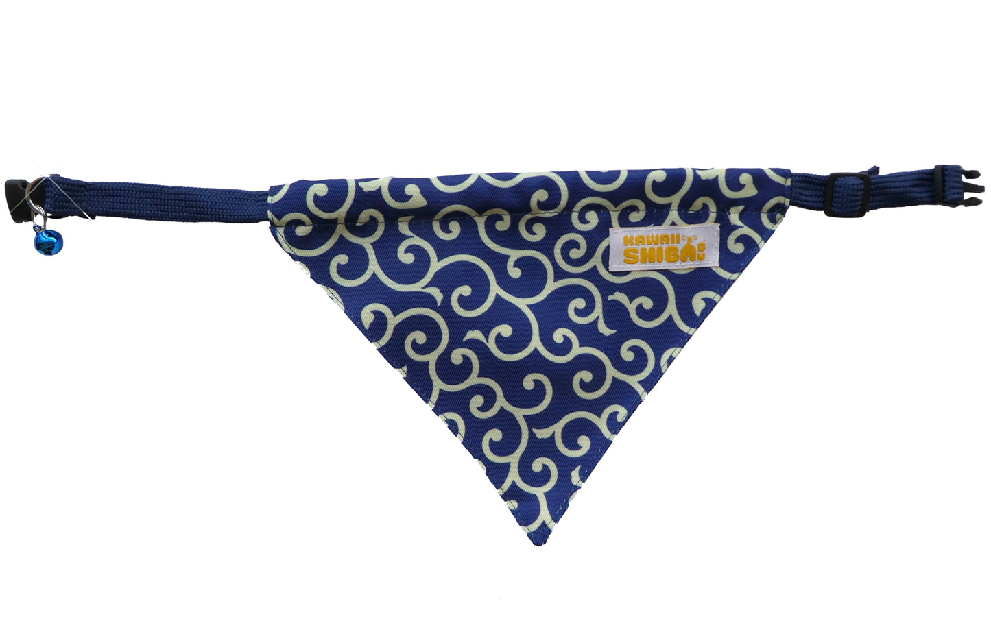 Kawaii Shiba Co. Karakusa Japanese Shiba Inu Dog Bandana with Adjustable Collar - RED
