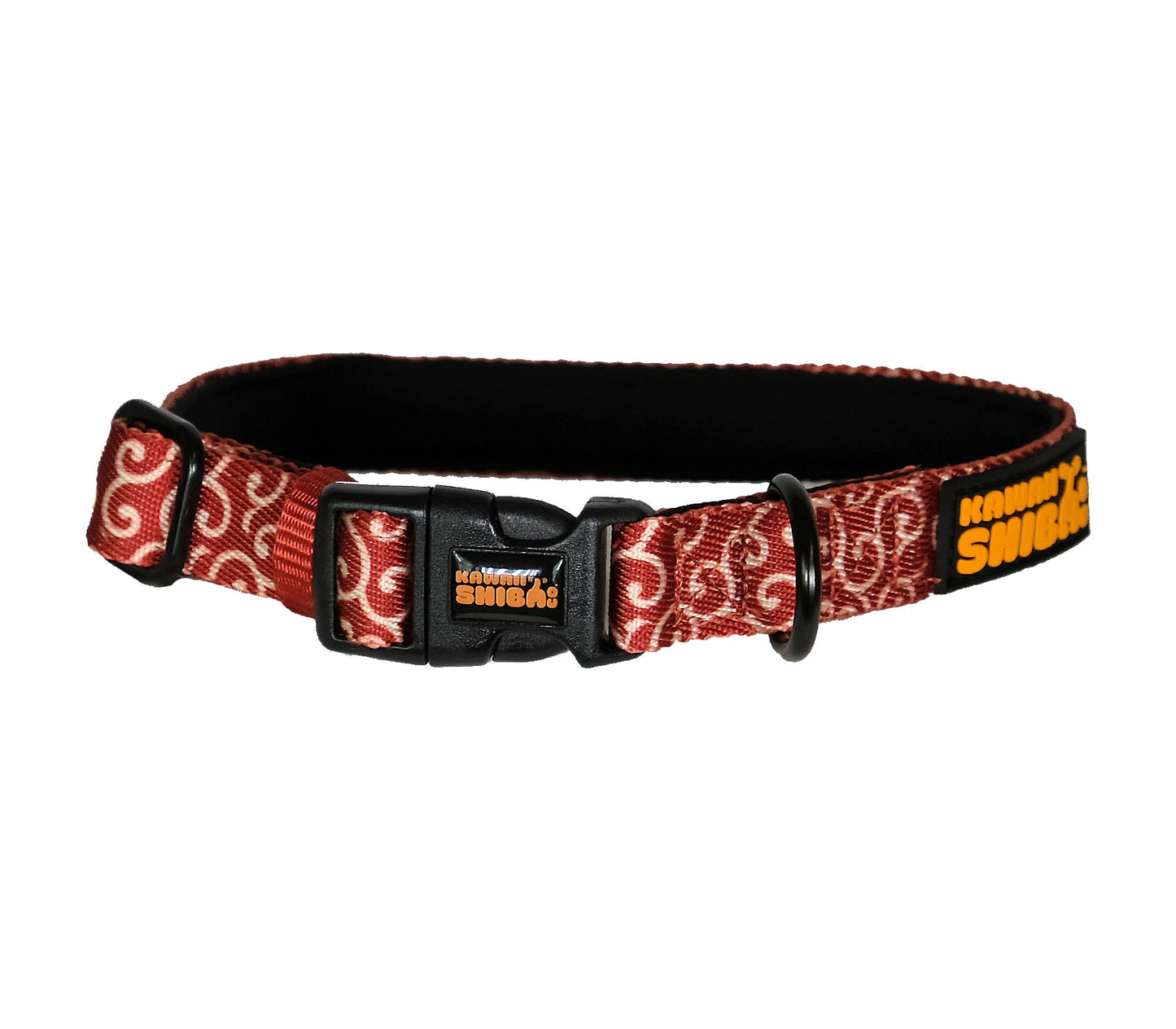Kawaii Shiba Co. Karakusa Style Neoprene Collar Adjustable