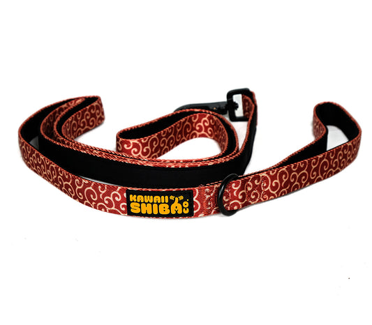 Kawaii Shiba Co. Karakusa Neoprene-Lined Secure Leash